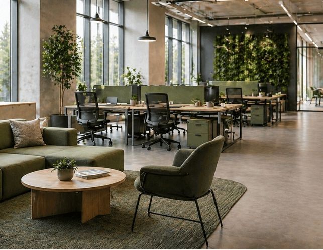 Modern eingerichtetes Büro