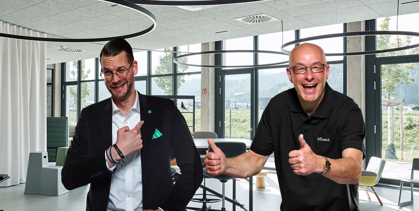 Mitarbeiter von Streit Service & Solution tragen individuelle Berufsbekleidung