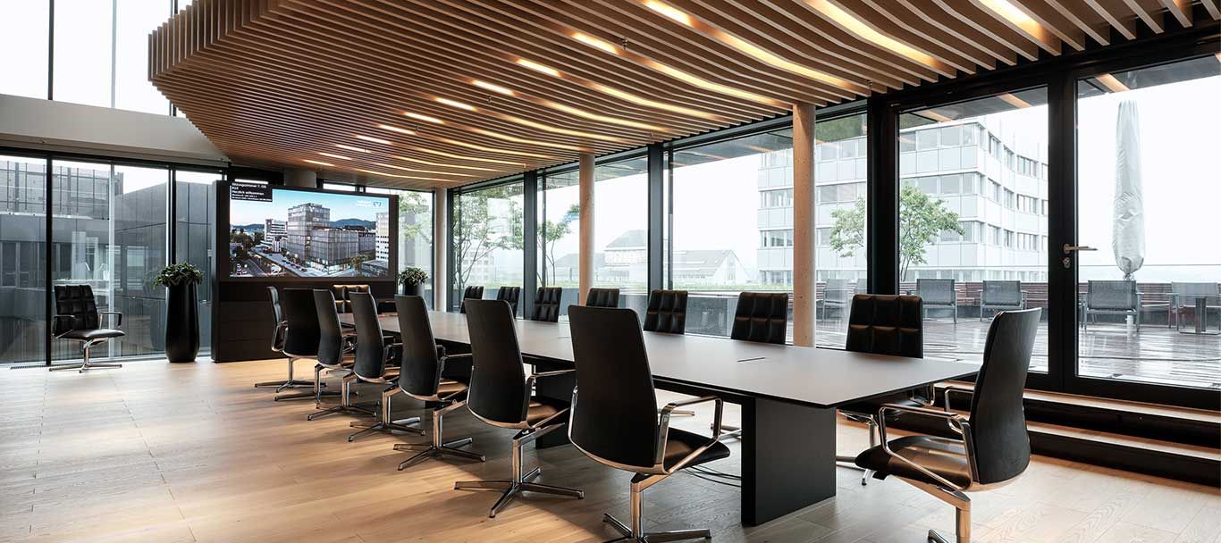 Büro der Volksbank Freiburg