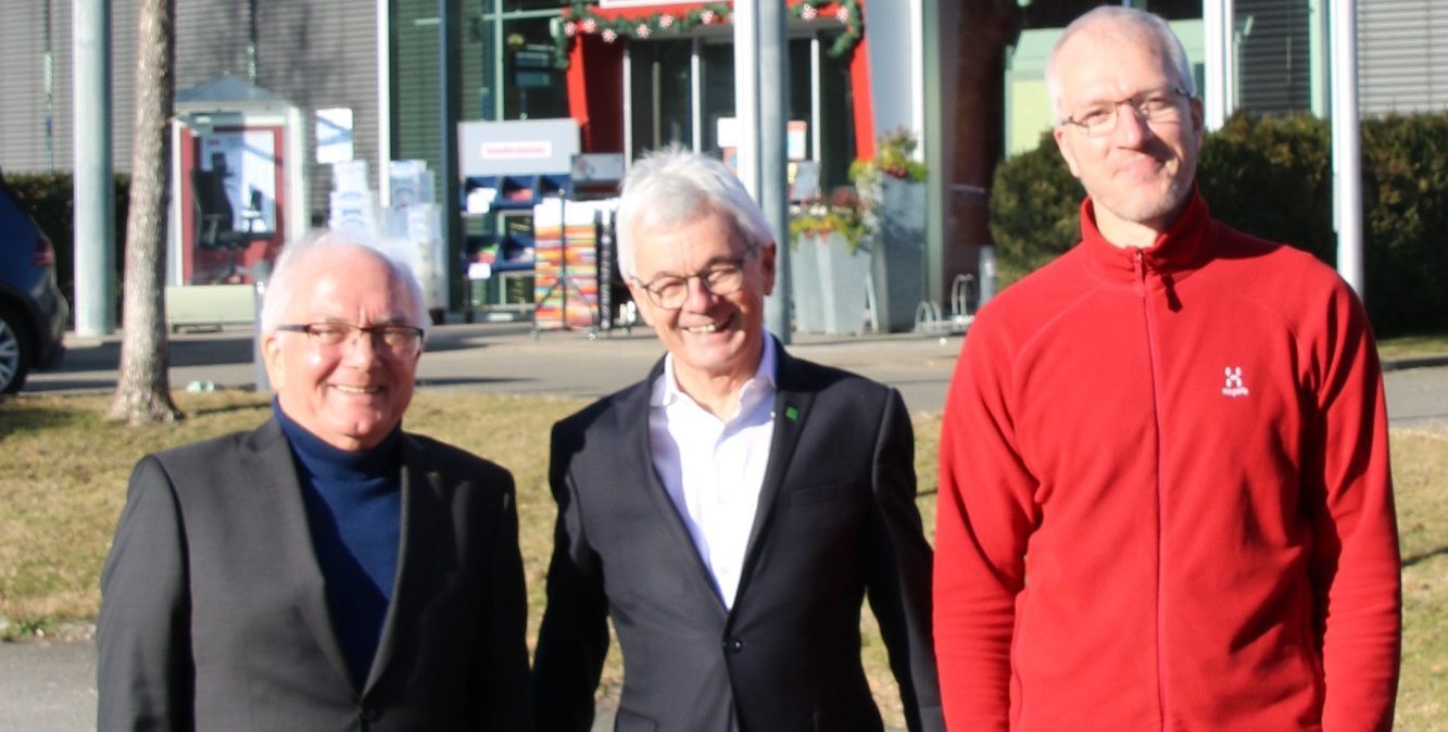 Rudolf Bischler mit Andreas Weisser und Bruno Weisser