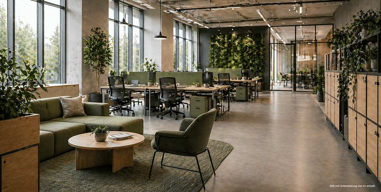Modern eingerichtetes Büro